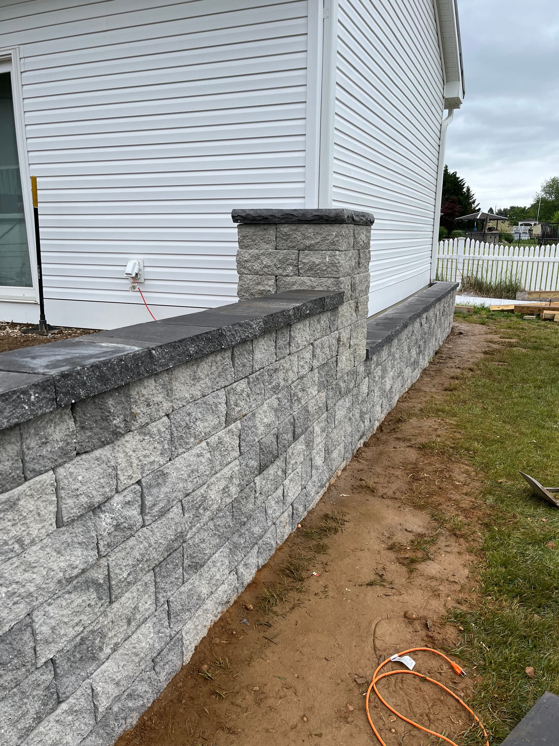 Sturdy Stone Retaining Wall Replacement
