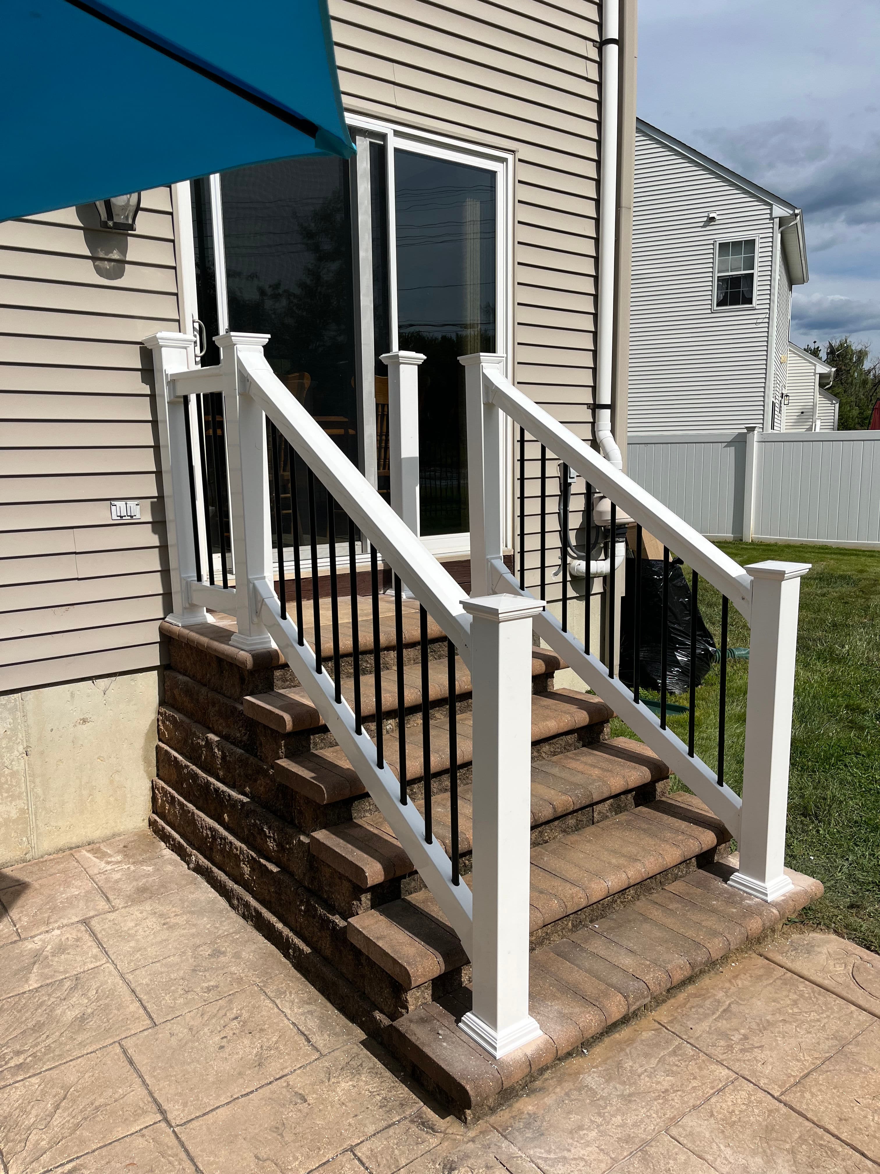 Project Stylish New Railings for Brick Staircase image